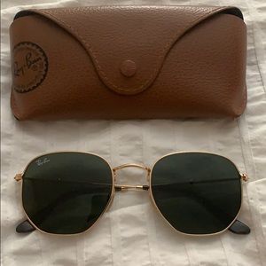 Ray-Ban Hexagonal Flat Lense Sunglasses.